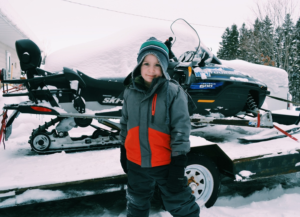 Snowmobiling with kids