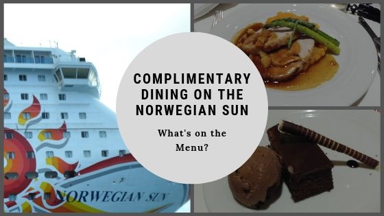 Norwegian Sun Dining Menus