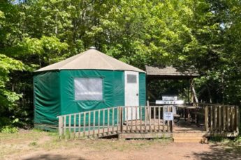 Yurt Camping at Pancake Bay Provincial Park