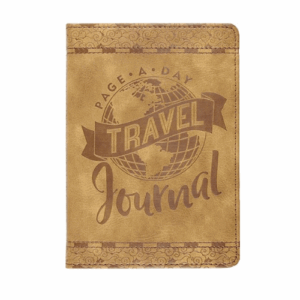 Leather-bound travel journal for dads, ideal for recording memories and adventures on the road.