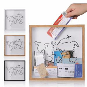 Travel keepsake storage box for organizing souvenirs, memory boxes perfect for sentimental dads who love to travel.