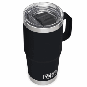Durable Yeti travel mug for dads, insulated stainless steel tumbler ideal for coffee on the go.