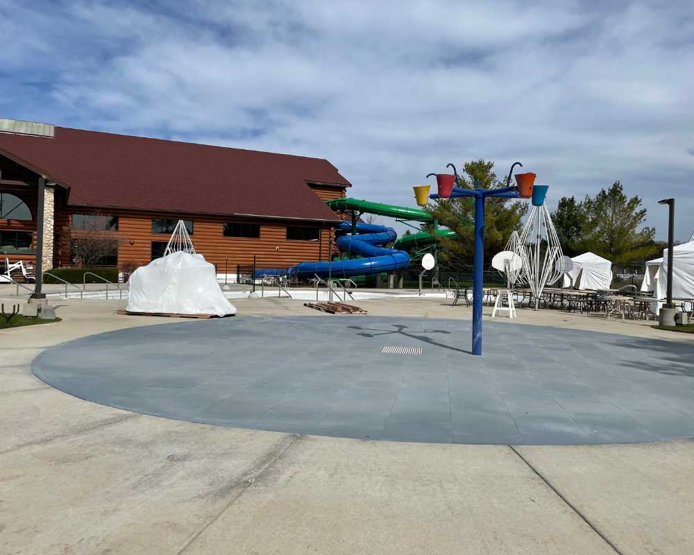Outdoor Water Park at Great Wolf Lodge in Traverse City, Michigan