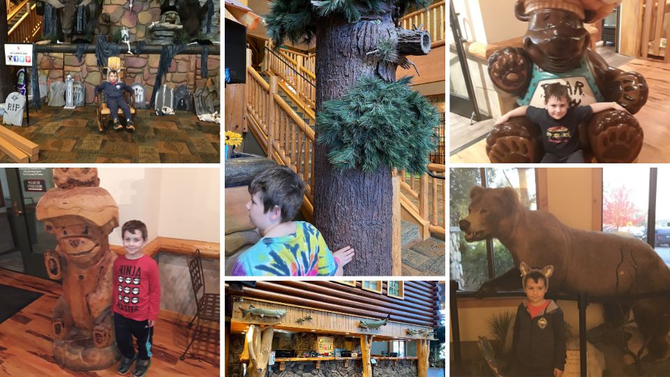 There are lots of photo opportunities at Great Wolf Lodge