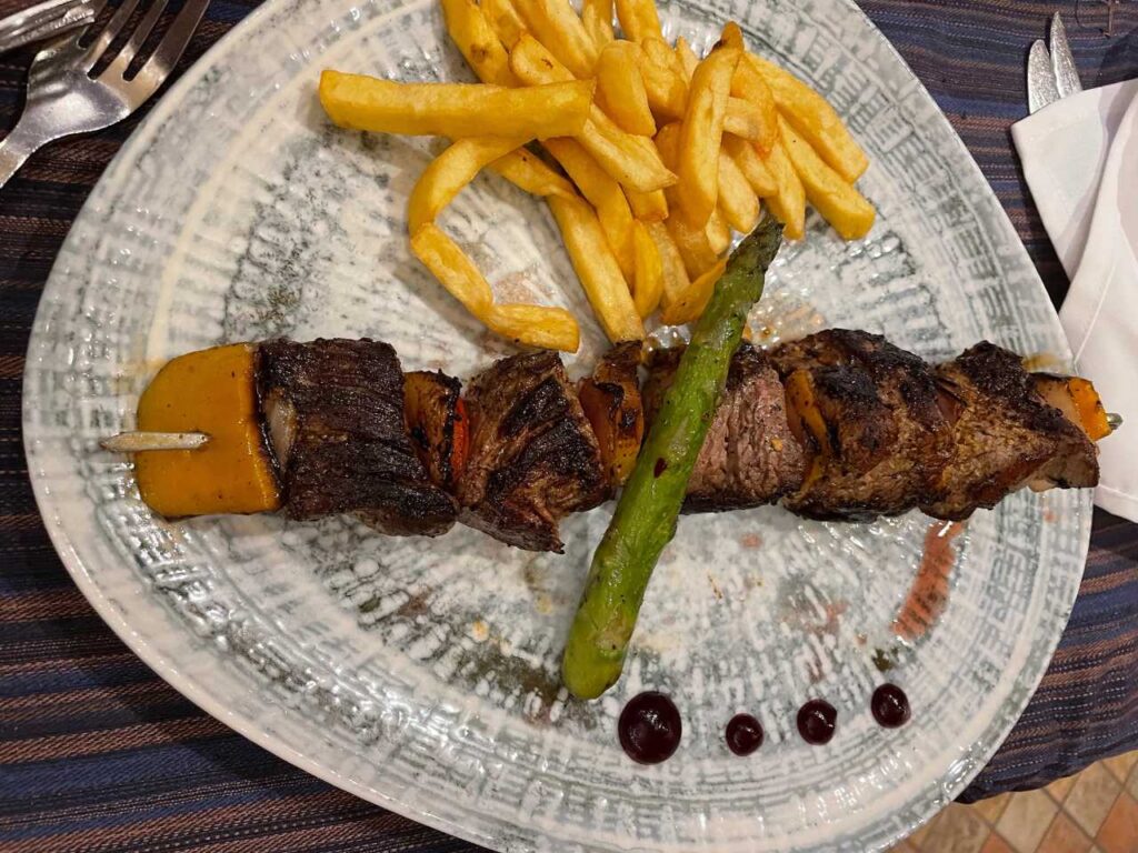 Beef skewers