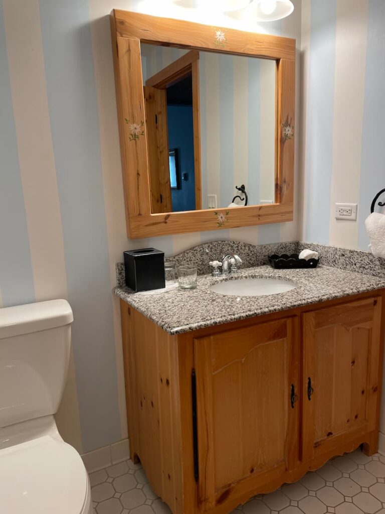 Cute bathroom at Boyne Mountain Resort.